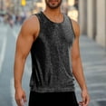thumbnail image 1 of UQJfacai Mens Glitter Tank Top Rave Gold Hipster Sequin Sleeveless Shirt Sparkly Disco Nightclub Crewneck Vest S-2XL, 1 of 3