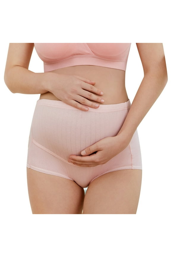 Plus Size Maternity Shapewear Pregnancy Soft Seamless Belly Support Underwear Breathable Over Bump High Waist Panties M-5XL