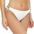 thumbnail image 1 of UQJfacai String Tie Side Bikini Bottoms Women Full Coverage Swimsuit Briefs Cheeky Mid Rise Swim Bathing Suit Bottom S-2XL, 1 of 6