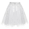 thumbnail image 1 of UQJfacai Teens Girls Glitter Tutu Skirt Layered Sequin Mesh Splice Party Skirt Sparkly Dance Costume 2-17 Years, 1 of 2