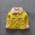 thumbnail image 1 of UQJfacai Toddler Boy Fleece Jacket Baby Girl Button Down Sherpa Lined Outerwear Coat Long Sleeve Fall Winter Warm Plush Jackets with Pockets, 1 of 3