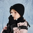 thumbnail image 1 of UQJfacai Winter Beanie Hat Scarf Gloves 3 Piece Set Warm Fleece Knit Winter Hats Touch Screen Gloves Neck Scarf Set Girls Winter Gifts 3-8 Years, 1 of 4