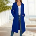 thumbnail image 1 of UQJfacai Women Long Zip Up Hoodies Tunic Sweatshirt Fall Winter Long Sleeve Hooded Coats Jacket Causal Outerwear with Pockets, 1 of 6