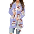 thumbnail image 1 of UQJfacai Womens Christmas Cardigans Knit Fall Sweaters Oversized Open Front Coats Snowflake Graphic Long Sleeve Shirts Outwear Tops, 1 of 6