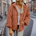 thumbnail image 1 of UQJfacai Womens Quilted Puffer Jacket Oversized Zip Up Jackets Winter Warm Casual Long Sleeve Hooded Padded Coats Outerwear with Pockets, 1 of 9
