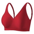 thumbnail image 1 of UQJfacai Womens Seamless Jelly Bras No Underwire Comfort Push Up Bras Soft Wireless Bralette Full Coverage Sports Bra S, 1 of 2