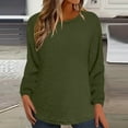 thumbnail image 1 of UQJfacai Womens Sweatshirts Sherpa Long Sleeve Crewneck Cozy Sweater Fall Winter Fuzzy Fleece Warm Causal Loose Fit Pullover Tops, 1 of 6