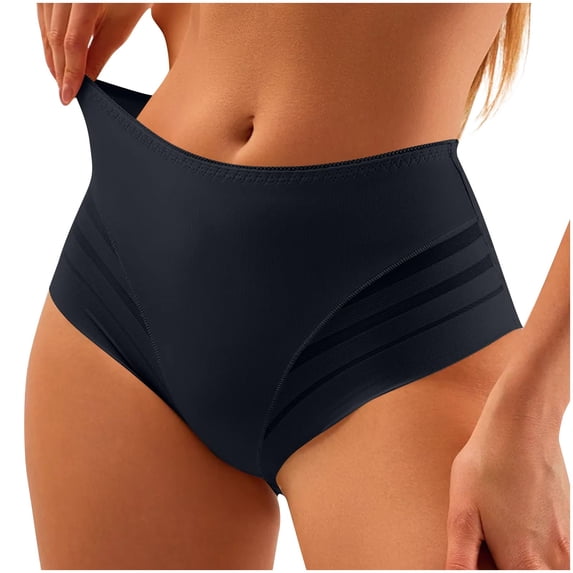 UQJfacai Womens Underwear Seamless High Waisted Stretch Briefs No Show Breathable Full Coverage Ladies Panties XXXL