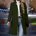thumbnail image 1 of UQJfacai Womens Wool Blend Long Pea Coats Fall Winter Single Breasted Jackets Casual Notch Lapel Collar Trench Coat Overcoats with Pockets, 1 of 9