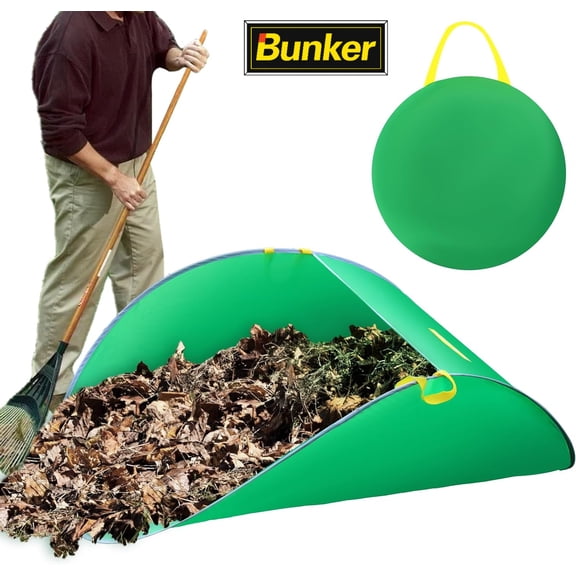 UQM Leaf Collector, Portable Pop Up Leaf Bags, Foldable Leaf Pick Up Tools | Foldable Leaf Pick Up Tools, Reusable Yard Garden Bags for Leaves Lawn Trash