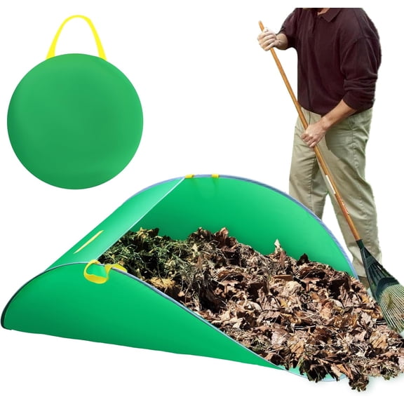 UQM Leaf Collector, Portable Pop Up Leaf Bags, Foldable Leaf Pick Up Tools Patent Number D1005635, Reusable Yard Garden Bags for Leaves Lawn Trash