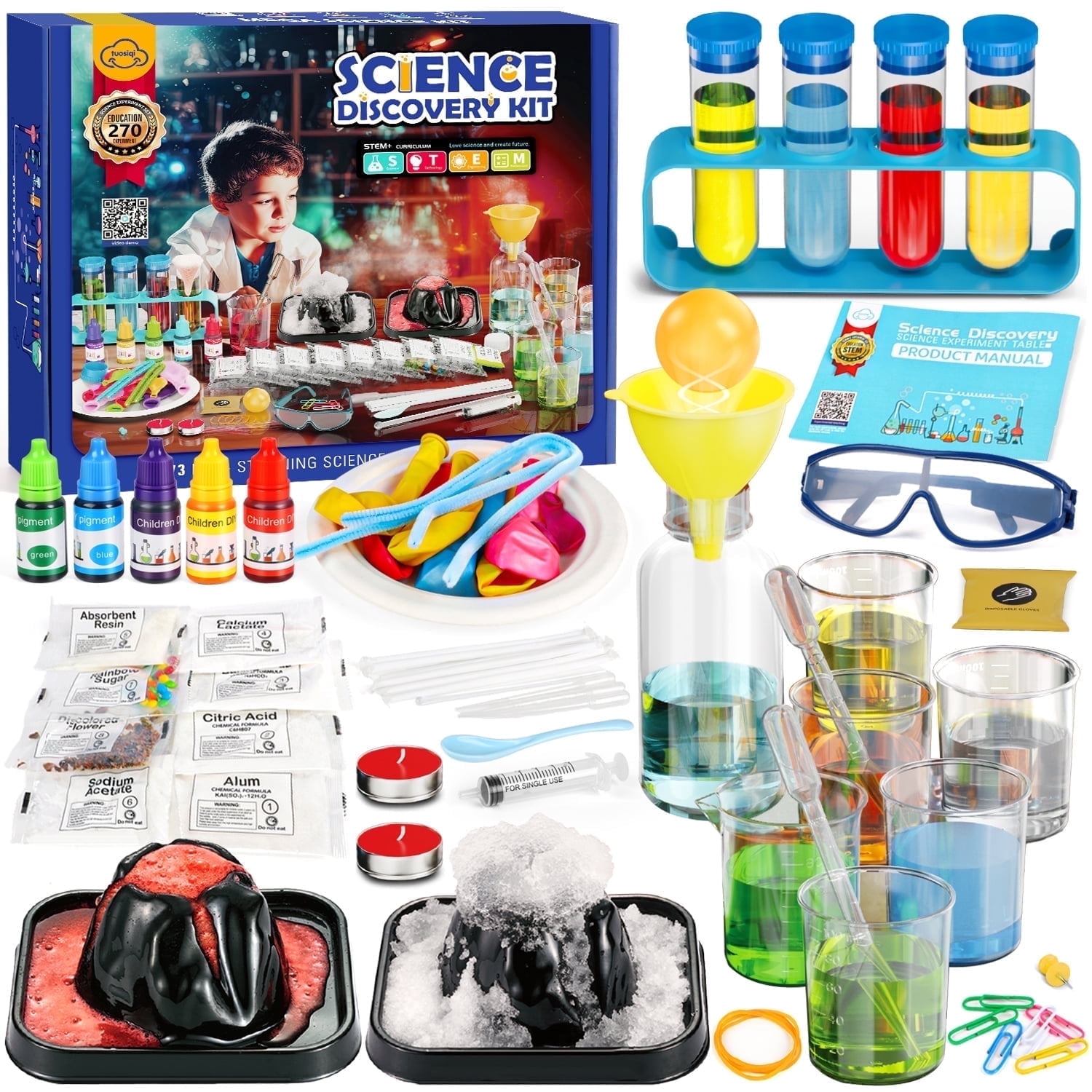 UQN Science Kit for Kids age 8-12 5-7, 270 Toddler Science Experiments ...