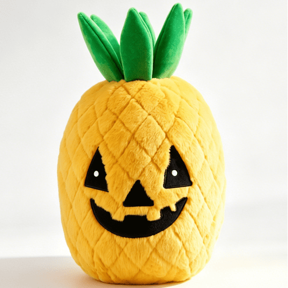 UQVIY 9.84in Pineapple Plush Pillow Toy, Halloween Pineapple Plush Toys, Soft Stuffed Fruit for Home Decor, Cute Birthday Gift, Christmas Gift