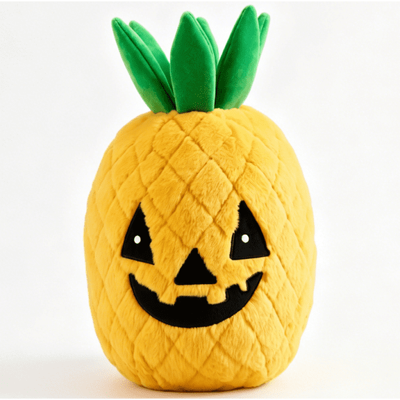 UQVIY Halloween Pineapple Plush Toys - 9.84in Cute Soft Cozy Pillow Plush Stuffed Animals for Halloween Decorations - Kawaii Pineapple Plushie Food Toy - Pineapple Gifts Cute Birthday Christmas Gift