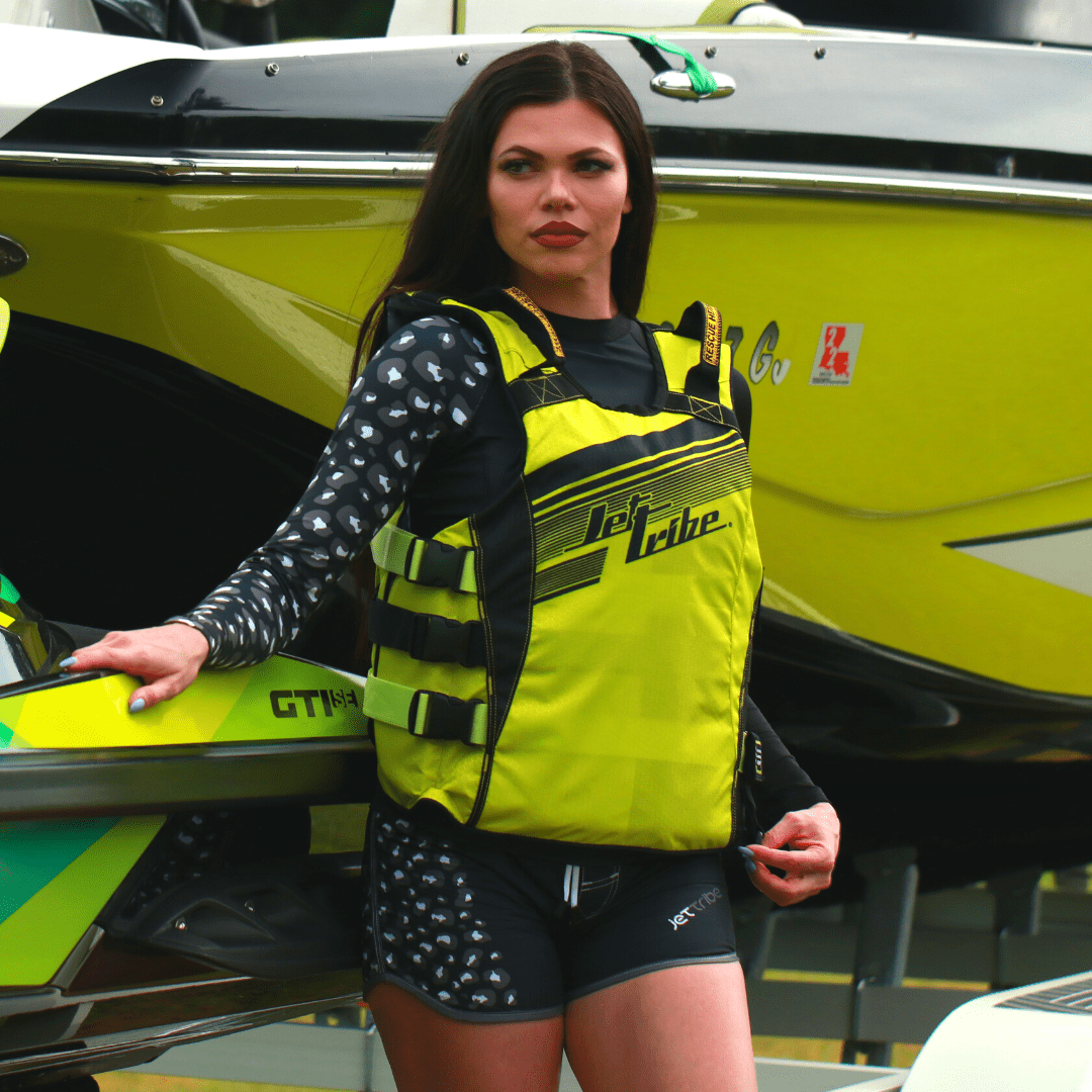UR-20 Pivot Vest | Neon Yellow / Green | Comfort EVA Foam | Comp PFD Life Vest (XXS/XS)