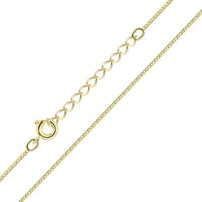 UR TREND Elegant 14K Gold Plated Necklace for Women | Lightweight, Hypoallergenic, Anti-Tarnish | 925 Sterling Silver, 40cm + 5cm Extension Chain
