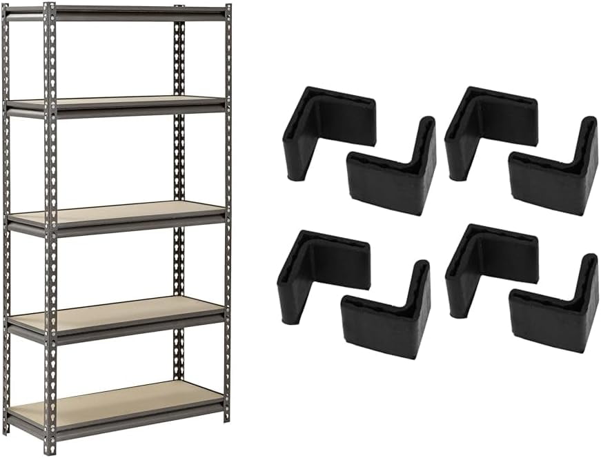 UR301260PB5P-SV Silver Vein Steel Storage Rack & uxcell 34mm x 34mm x ...