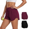 thumbnail image 1 of URATOT Women's Cotton Active Shorts, 2 Packs, Drawstring Waist, Light Activity & Casual Wear, Sizes S–XL, 1 of 6