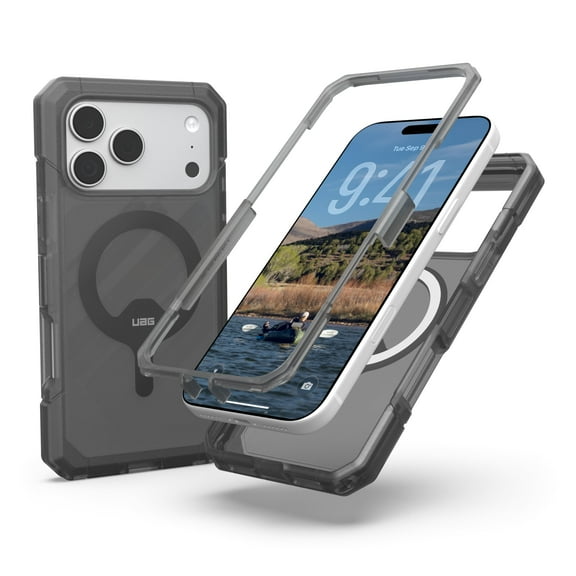 UAG iPhone 17 Pro Max Case Trooper - Compatible with MagSafe Full Body with Port Protection Transparent Military Grade Full Body Protective Cover, Ash