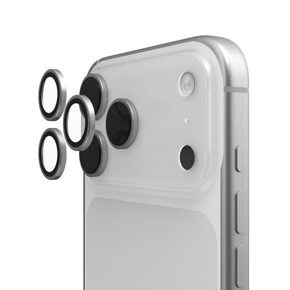 UAG iPhone 17 Pro 6.3" & iPhone 17 Pro Max 6.9" Len Shield Camera Lens Protector, Anti-Fingerprint Individual Titanium Alloy Ring Aluminosilicate Glass, Titanium