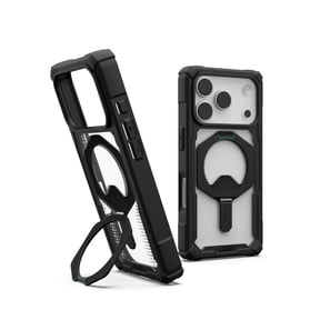 UAG Case for iPhone 18 Pro Case/17 Pro Case with Kickstand, Black/Clear, MagSafe Compatible, Plasma XTE Clear Cover, 20ft Drop Protection, Military Grade Drop Tested, Raised Bezel, Tactile Buttons
