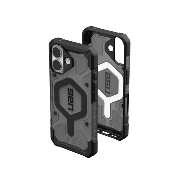 UAG iPhone 17 Case Pathfinder Clear - Compatible with MagSafe Military Grade Protective Cover, Ash/Black