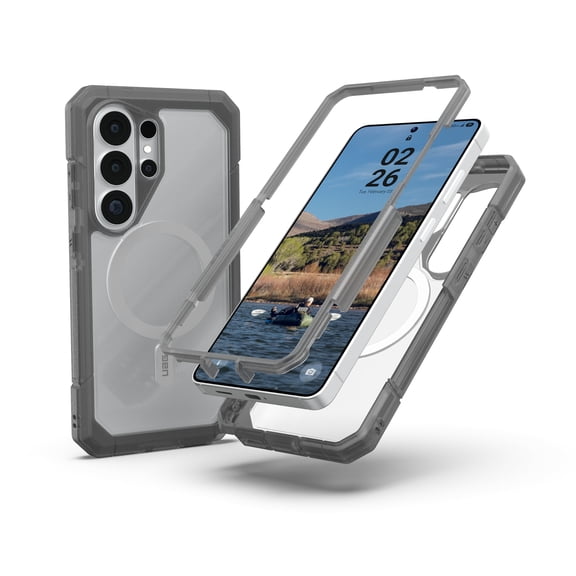 UAG Samsung Galaxy S26 Ultra Case 6.9" Trooper - Magnetic Charging Compatible Full Body with Port Protection Rugged Military Drop Tested Protective Cover, Clear/Ash