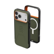 UAG iPhone 17 Pro Max Case Civilian - Compatible with MagSafe Military Grade Protective Cover, Olive/Orange