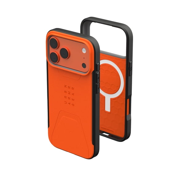 UAG iPhone 17 Pro Max Case Civilian - Compatible with MagSafe Military Grade Protective Cover, Orange