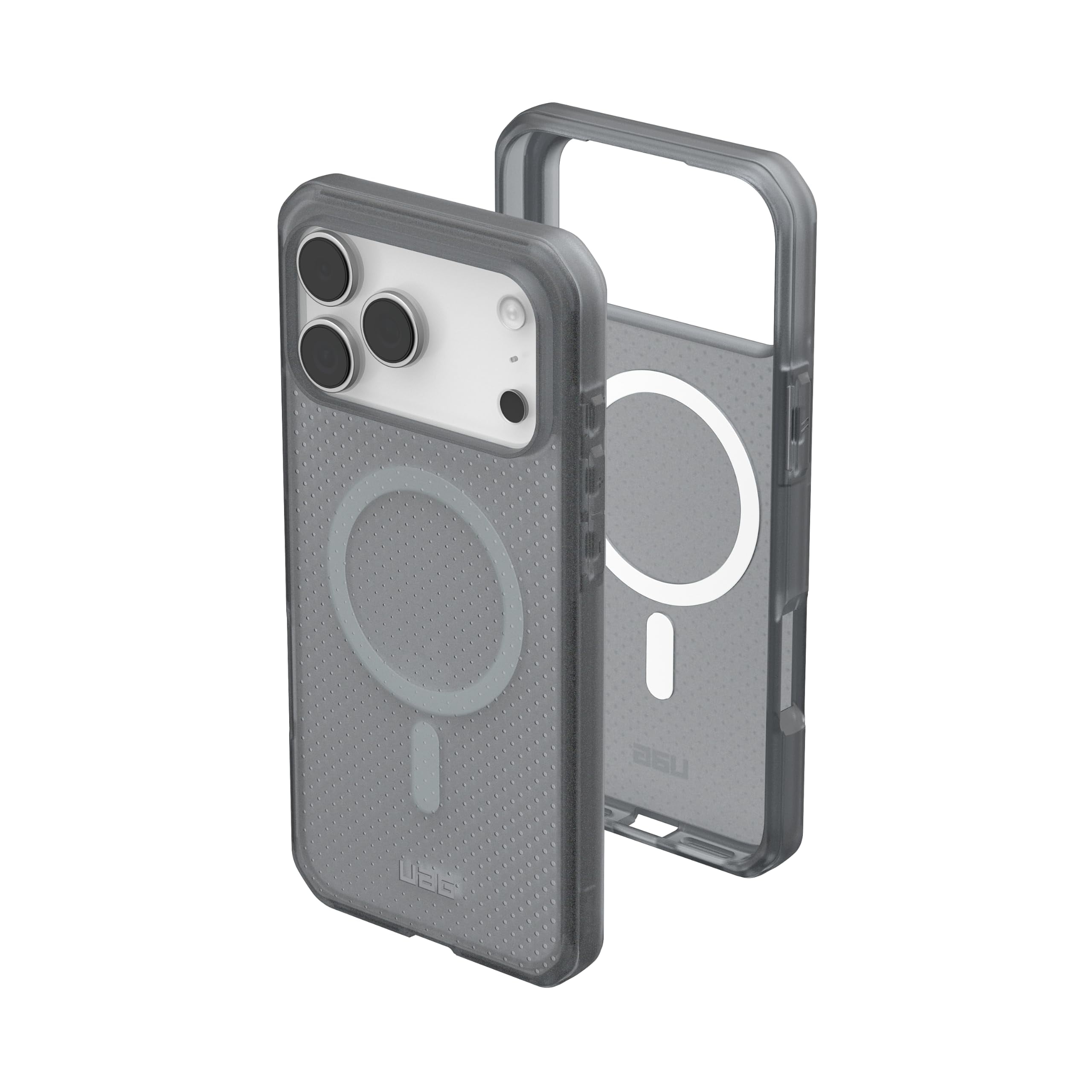 UAG iPhone 17 Pro Max Case Dot - Compatible with MagSafe Translucent Military Grade Protective Cover, Ash