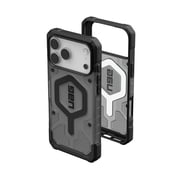 حافظة Pathfinder شفافة لهاتف iPhone 17 Pro Max من UAG - متوافقة مع غطاء الحماية العسكري MagSafe، باللون الرمادي/الأسود