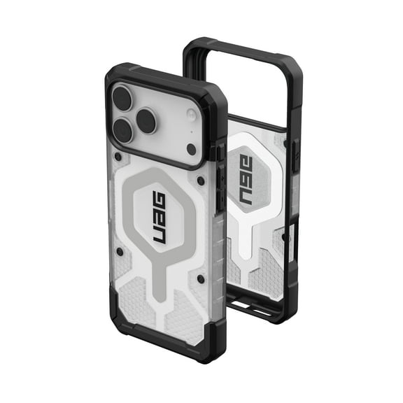 UAG iPhone 17 Pro Max Case Pathfinder Clear - Compatible with MagSafe Military Grade Protective Cover, Ice/Silver