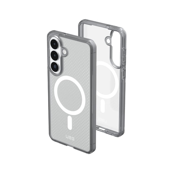 UAG Samsung Galaxy S26 Plus Case 6.7" Dot - Magnetic Charging Compatible Transparent Rugged Military Drop Tested Protective Cover, True Clear Ice/Ash