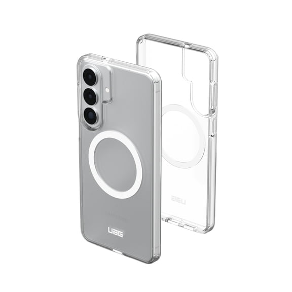 UAG Samsung Galaxy S26 Plus Case 6.7" Scout Clear - Magnetic Charging Compatible Transparent Rugged Military Drop Tested Protective Cover, Ice/White