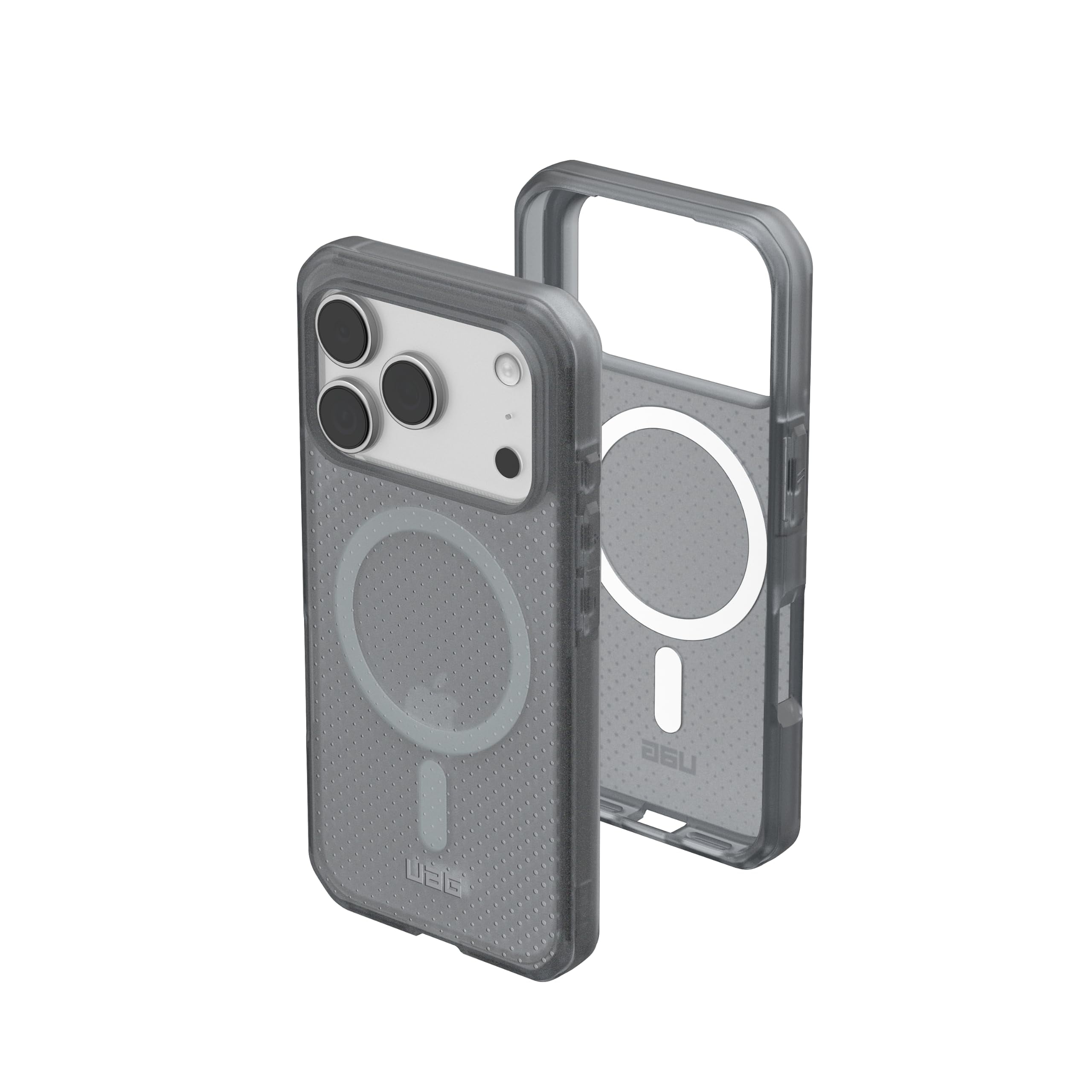 UAG iPhone 17 Pro Case Dot - Compatible with MagSafe Translucent Military Grade Protective Cover, Ash