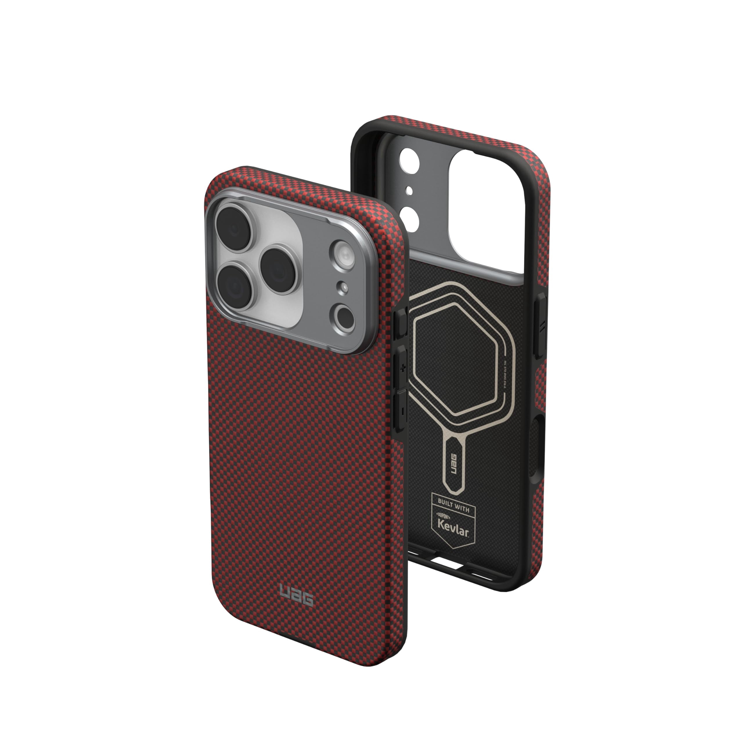 UAG iPhone 17 Pro Case Fibr Armr - Compatible with MagSafe Military Grade Protective Cover, Orange/Charcoal