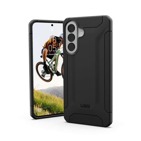 UAG Galaxy A57 Case - Rugged Non-Slip Military Drop Tested Protective Cover, Scout Black