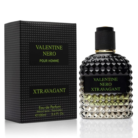 URBAN COLLECTION Valentine Nero Xtravagant for Men, 100ml - Bergamot, Espresso & Vetiver Scent, Long-Lasting Cologne