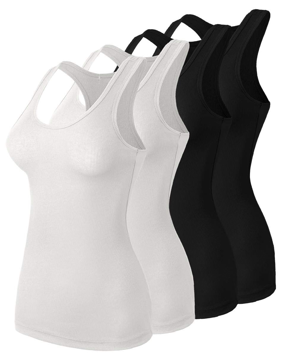 Charmo Women's Plus Size Camisole, Adjustable Spaghetti Strap, Built-in