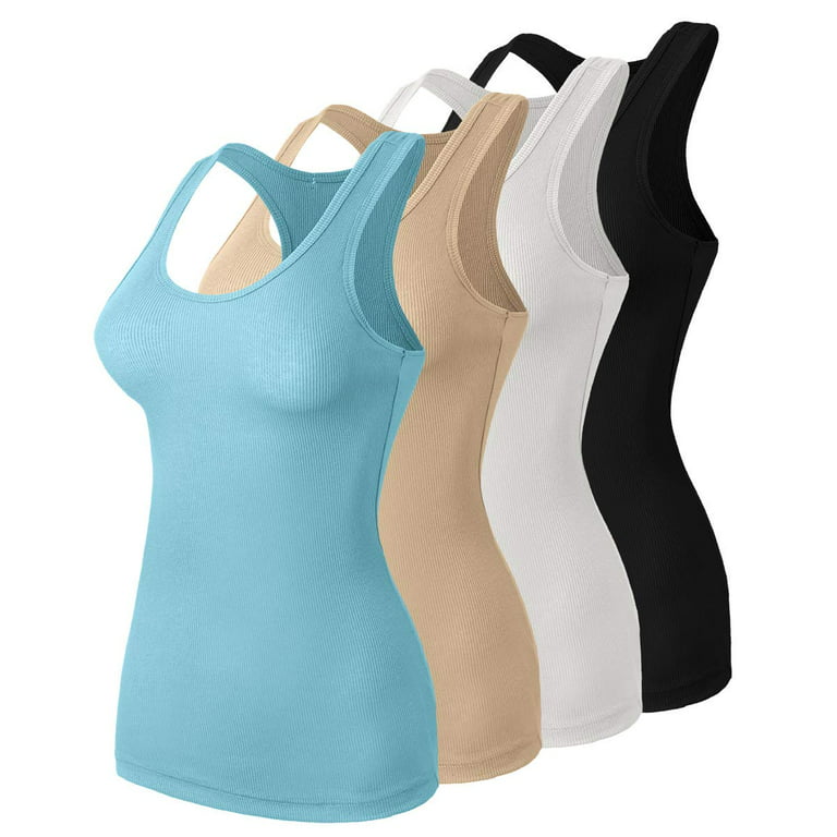  4 Piece Camisole For Women Basic Cami Undershirt