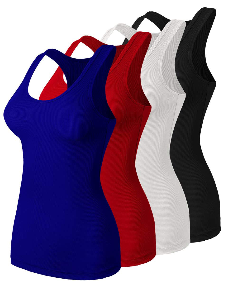 Anit 4 Piece Cotton Women's Sleeveless Undershirts Carrier Shirt