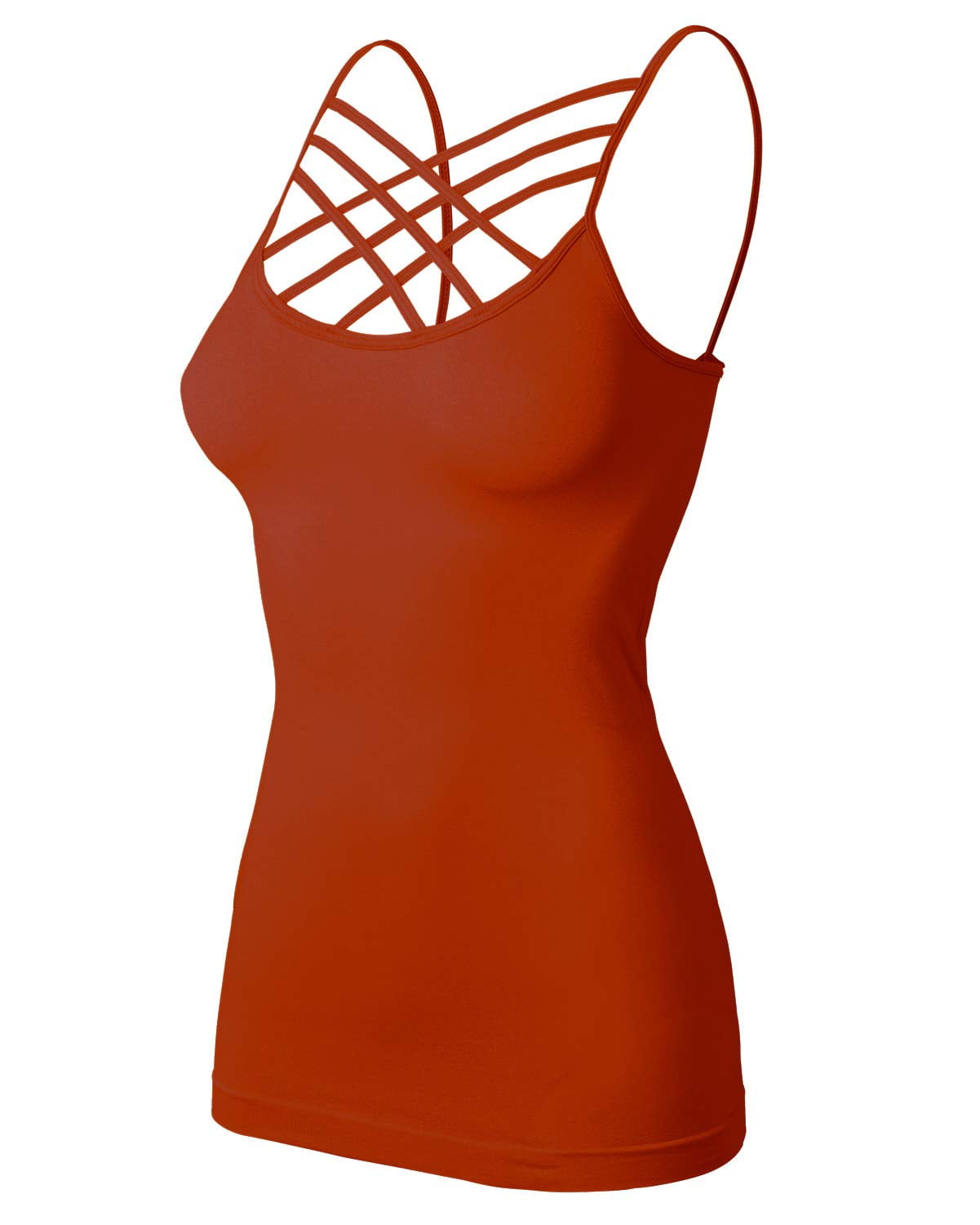 Womens Seamless Triple Criss-Cross Front Cami main image 1