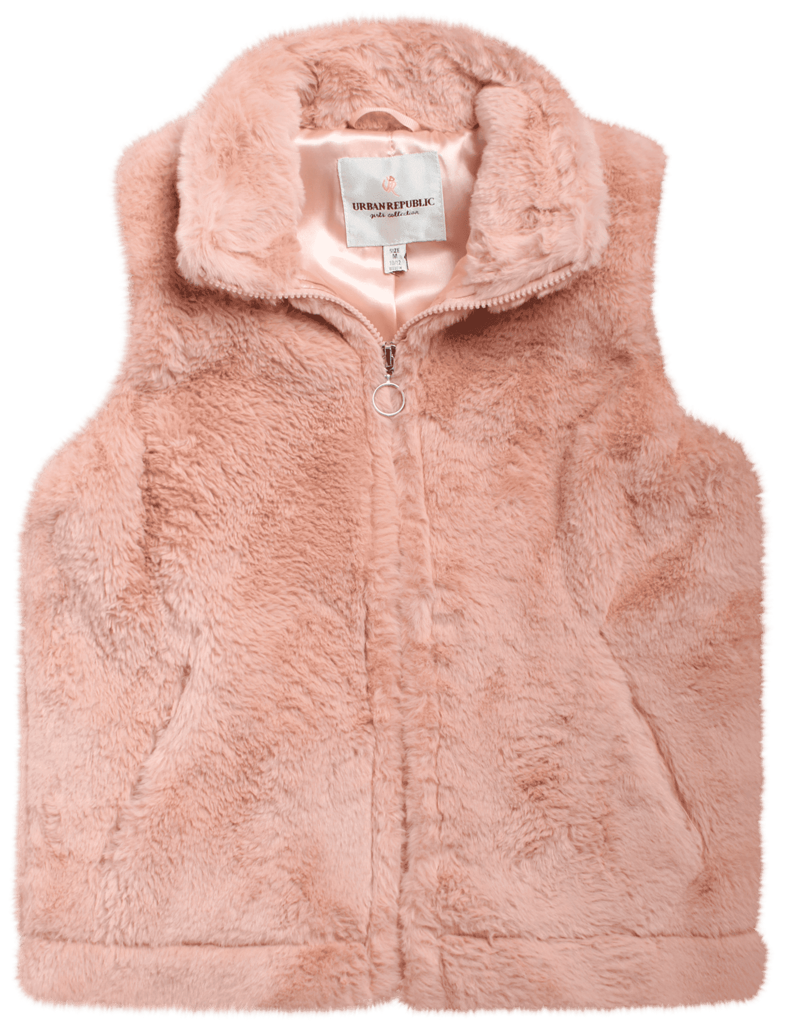 Gilet En Fausse Fourrure Pour Fille - Taille 7, Couleur Sable - Idéal Pour L'automne Et L'hiver !