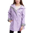thumbnail image 1 of URBAN REPUBLIC Girls' Raincoat - Lightweight Waterproof Anorak Trench Coat - Rain Jacket (7-16), 1 of 7
