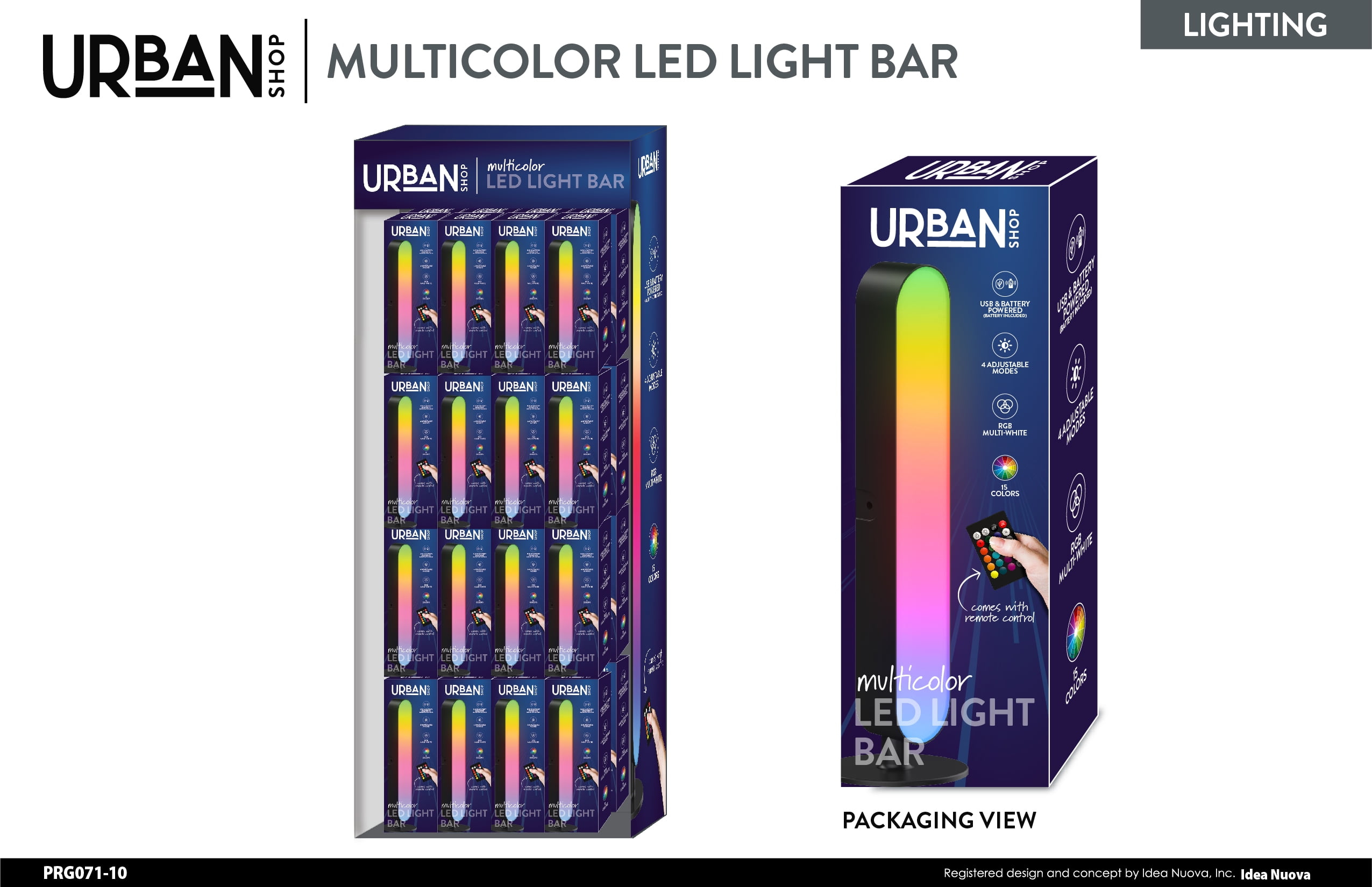 URBAN SHOP LED MULTICOLOR LIGHT BAR