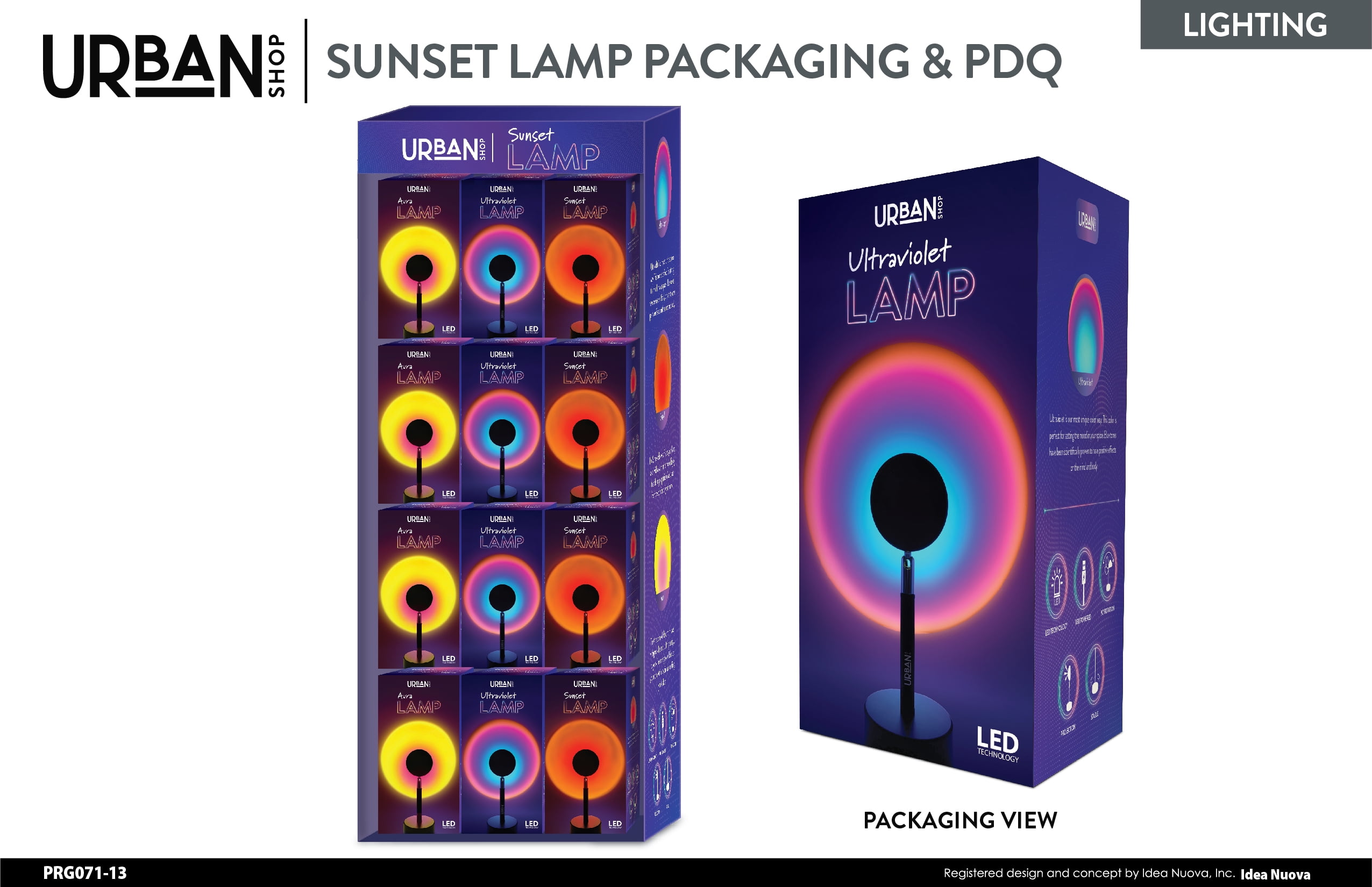 URBAN SHOP LED SUNSET LAMP AURA