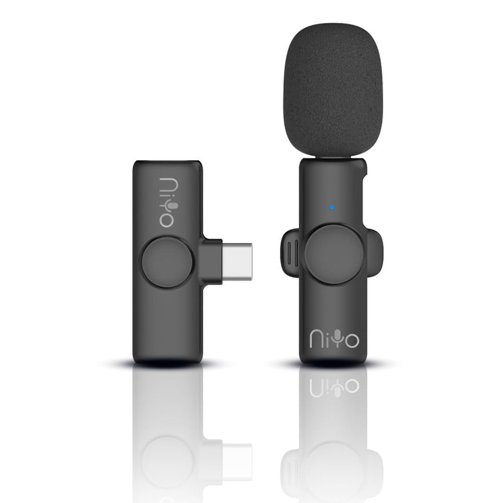 URBAN SOMBRERO NiYo USB-C Lapel Microphone: Elite Audio Quality for Content Creators, Podcasters & Tech Enthusiasts, Video Recording, Reels, Shorts, YouTube, Vlog, TikTok & More (Black)