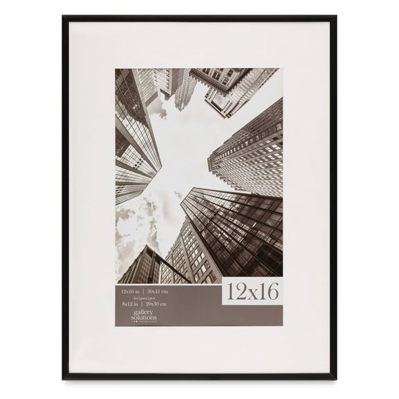 URBAN series matted Black metallic frame 12x16 8x12 by Gallery Solutions - 8x12