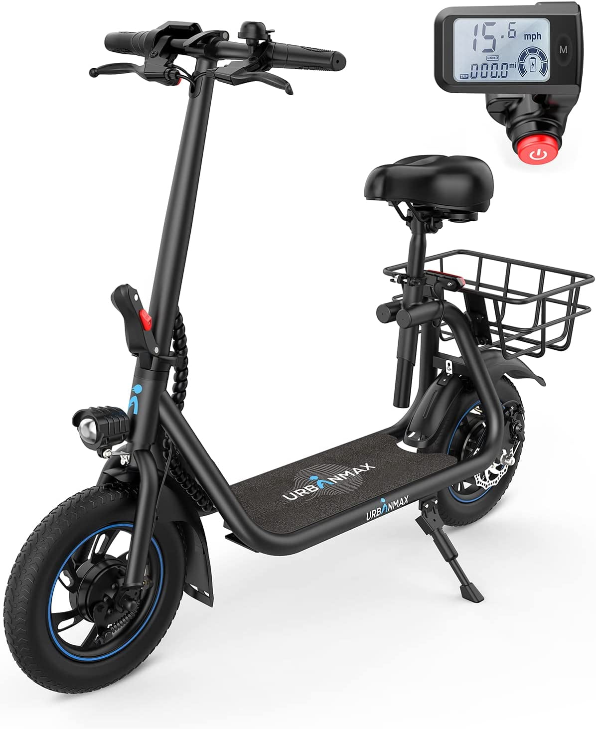 URBANMAX C1 Foldable Commuter Electric Scooter, 450W Motor URBANMAX C1 Foldable Commuter Electric Scooter, 450W Motor
