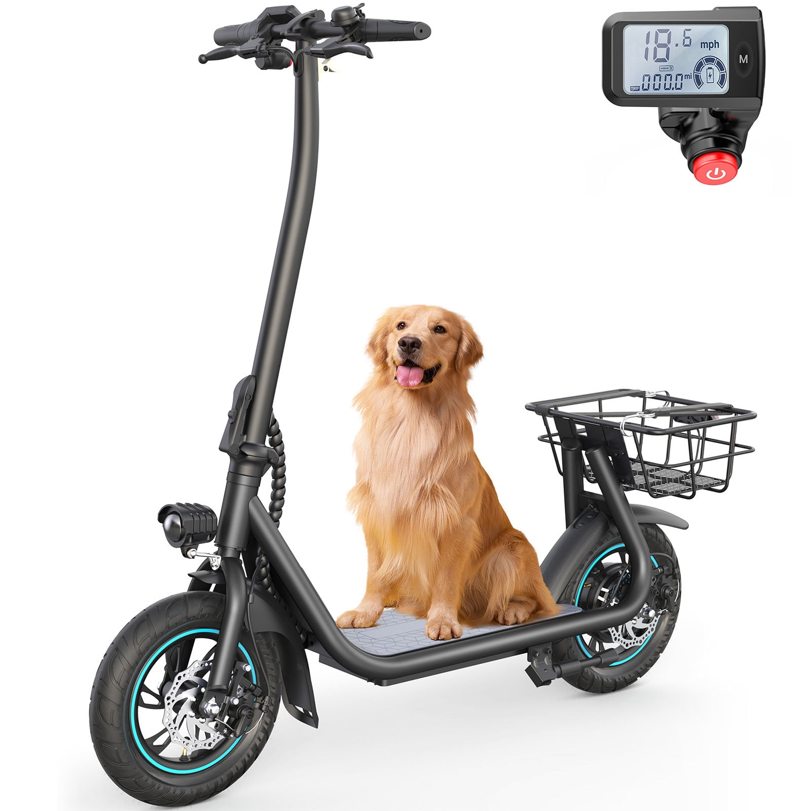 URBANMAX X2 Electric Scooter for Adults with Basket, 12